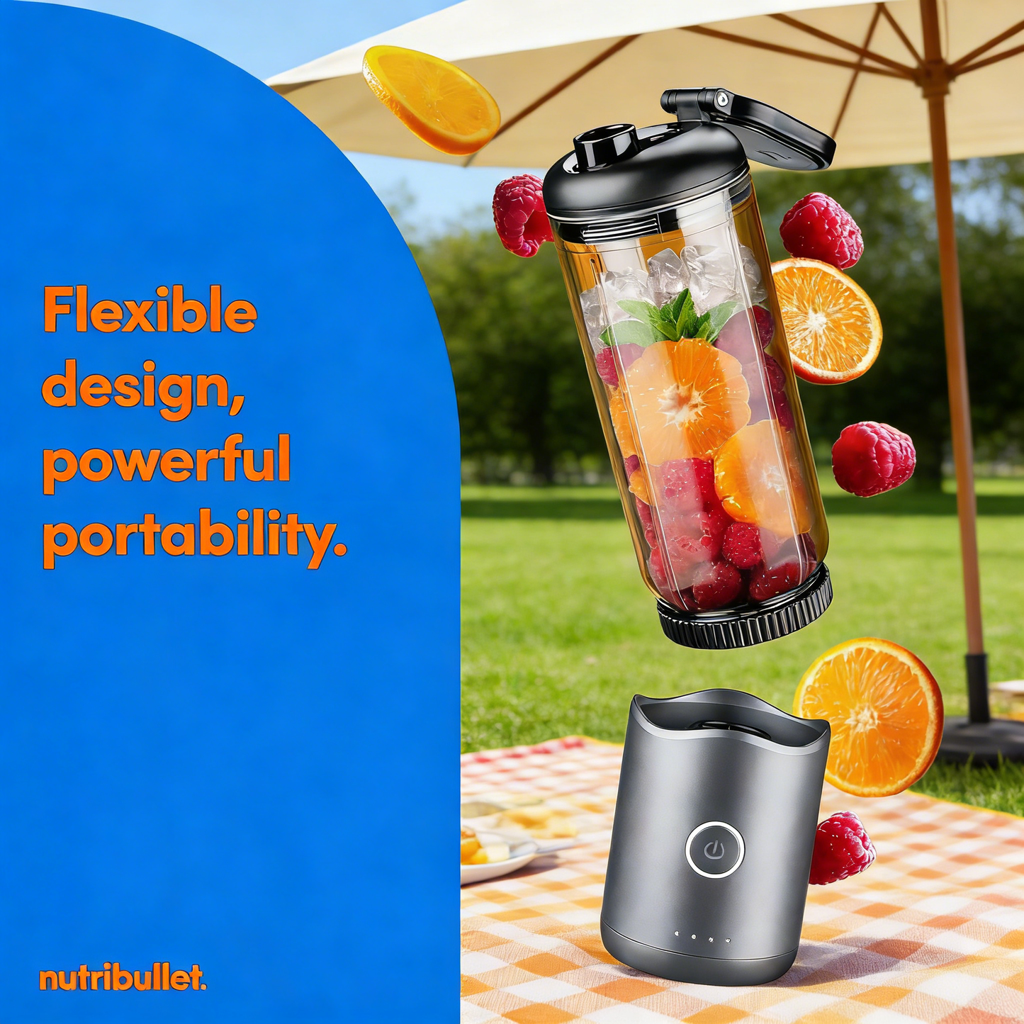 Flex Portable Blender NBPB50200, Gunmetal Gray