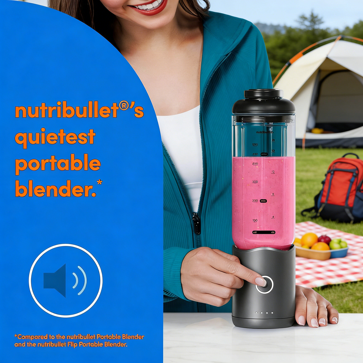 Flex Portable Blender NBPB50200, Gunmetal Gray