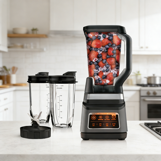 BN751 Professional Plus DUO Blender, 1400 Peak Watts, 3 Auto-IQ Programs for Smoothies
