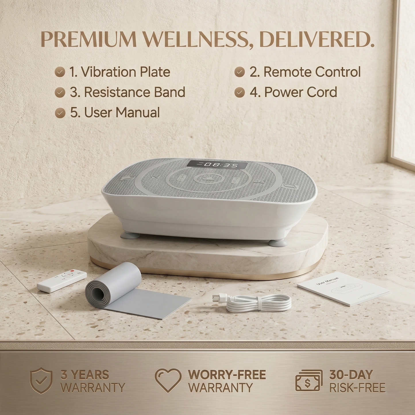 TimberGran™ Vibration Plate: Tone & Slim Legs Faster with Gentle Therapy