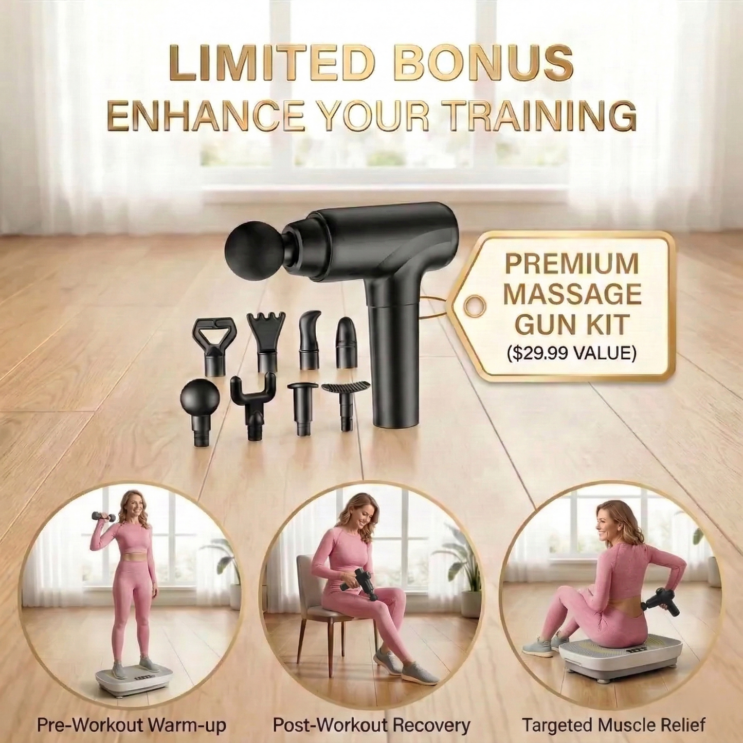 TimberGran™ Vibration Plate: Tone & Slim Legs Faster with Gentle Therapy