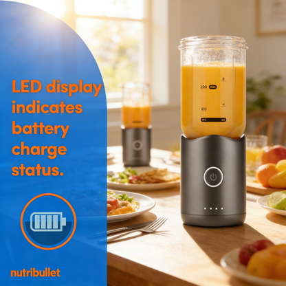 Flex Portable Blender NBPB50200, Gunmetal Gray